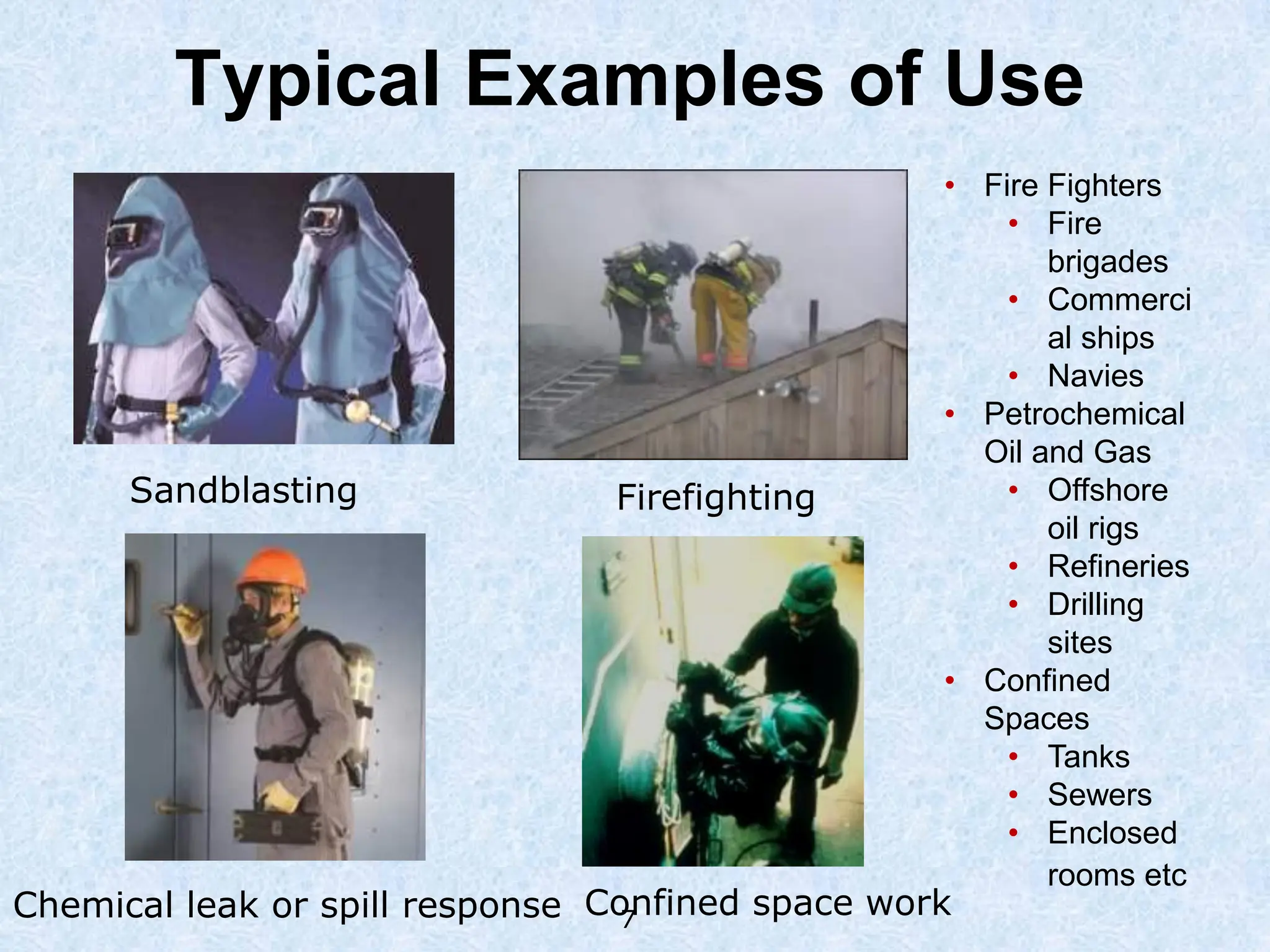 Self-contained breathing apparatus (SCBA) are used to protect users ...
