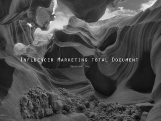 Influencer Marketing total Document
basezero inc.
 