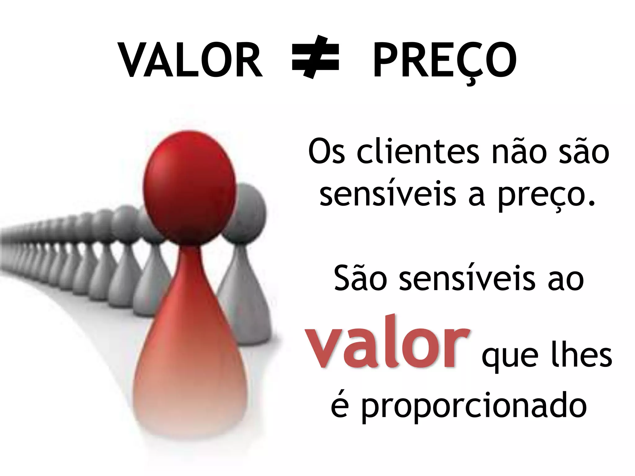 “Comprar, principalmente com base no preço, é a vingança do cliente contra a conspiração de mediocridade que existe entre fornecedores concorrentes…”Ricardo Gianini