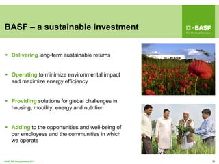 BASF - A sustainable investment
