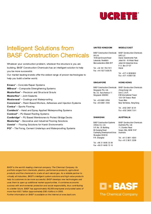 Basf Ucrete The World S Toughest Floor