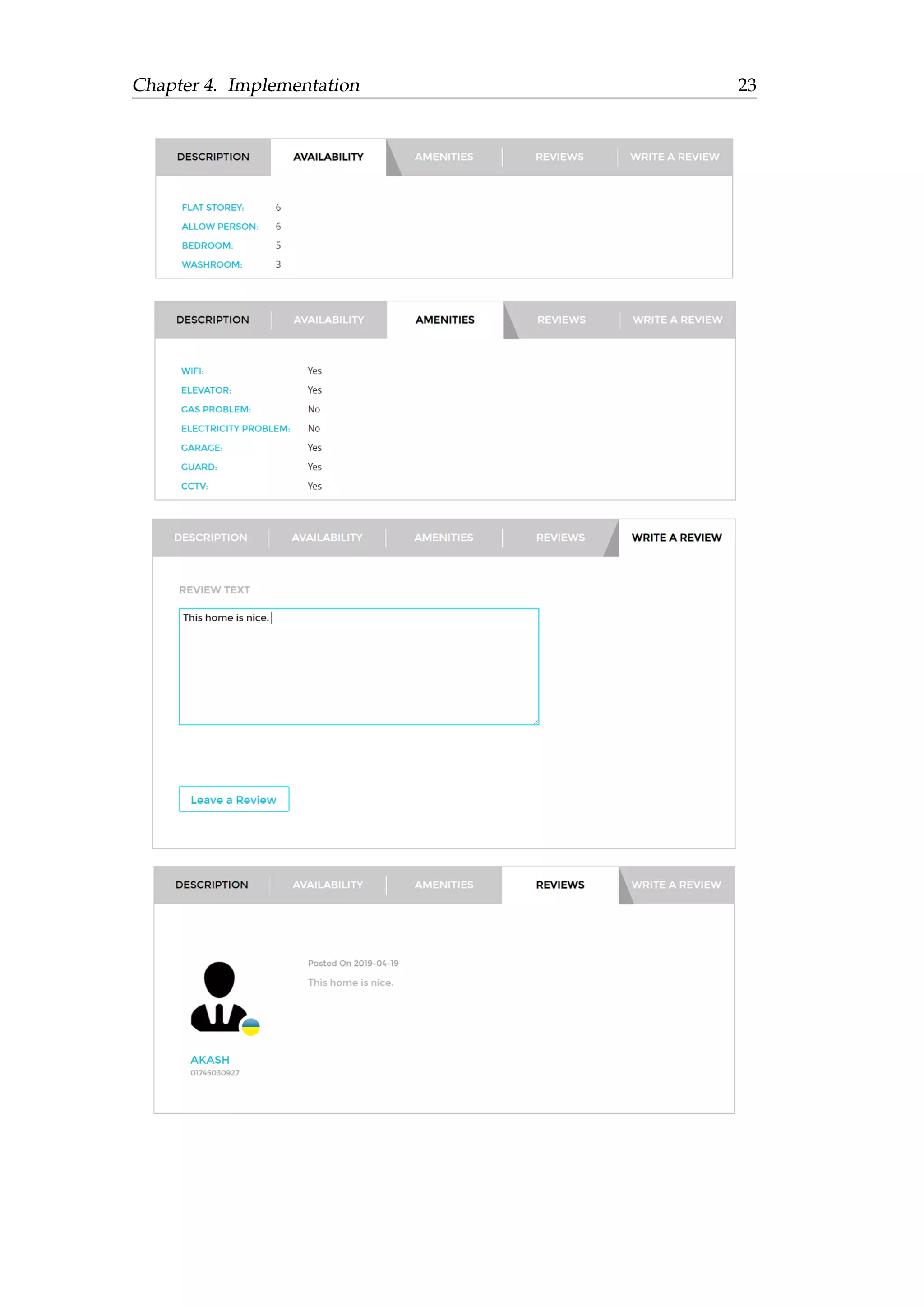 Chapter 4. Implementation 23
 