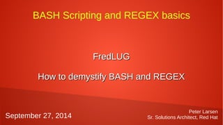 Bash and regular expressions | ODP