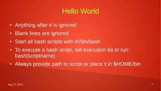 Bash and regular expressions | ODP