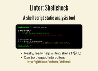 Bash is not a second zone citizen programming language | PDF