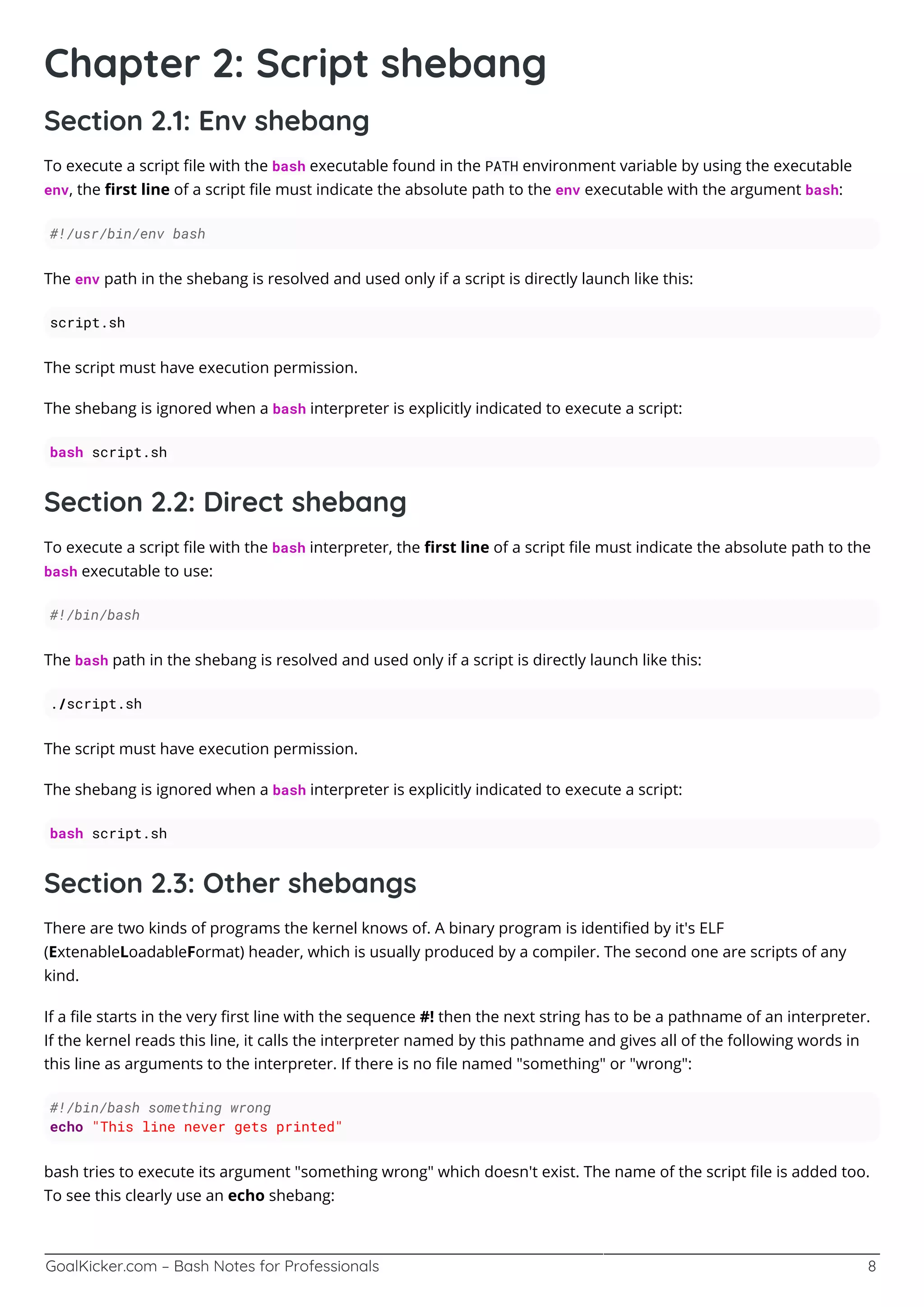 Bash notesforprofessionals | PDF