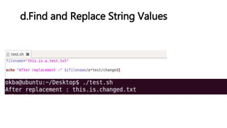 d.Find and Replace String Values
 