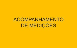 ACOMPANHAMENTO
DE MEDIÇÕES