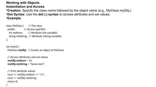 basic of C, C++, C sharp there main concept | PPTX