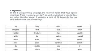 basic of C, C++, C sharp there main concept | PPTX
