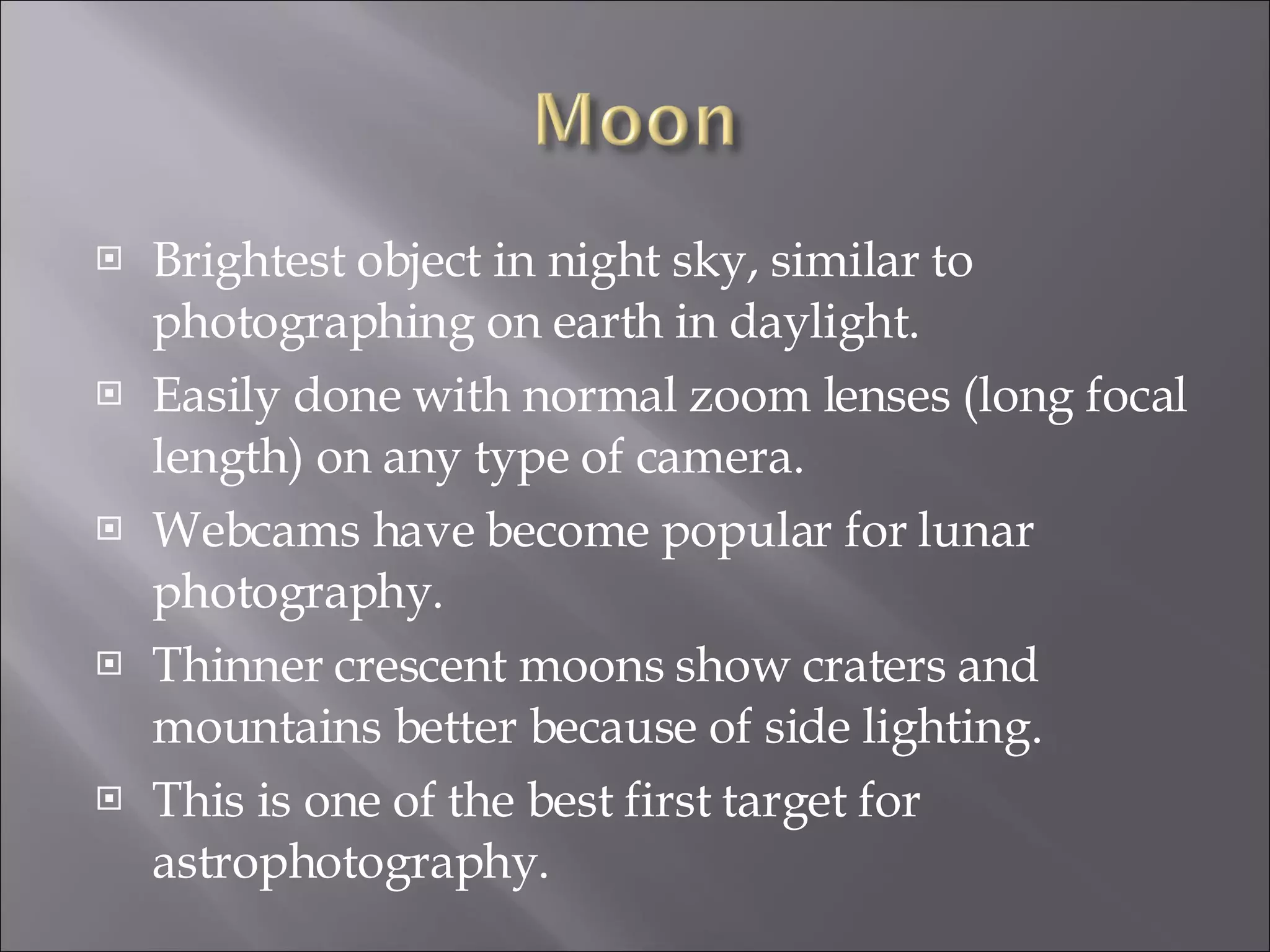 Basic Astrophotography | PPT