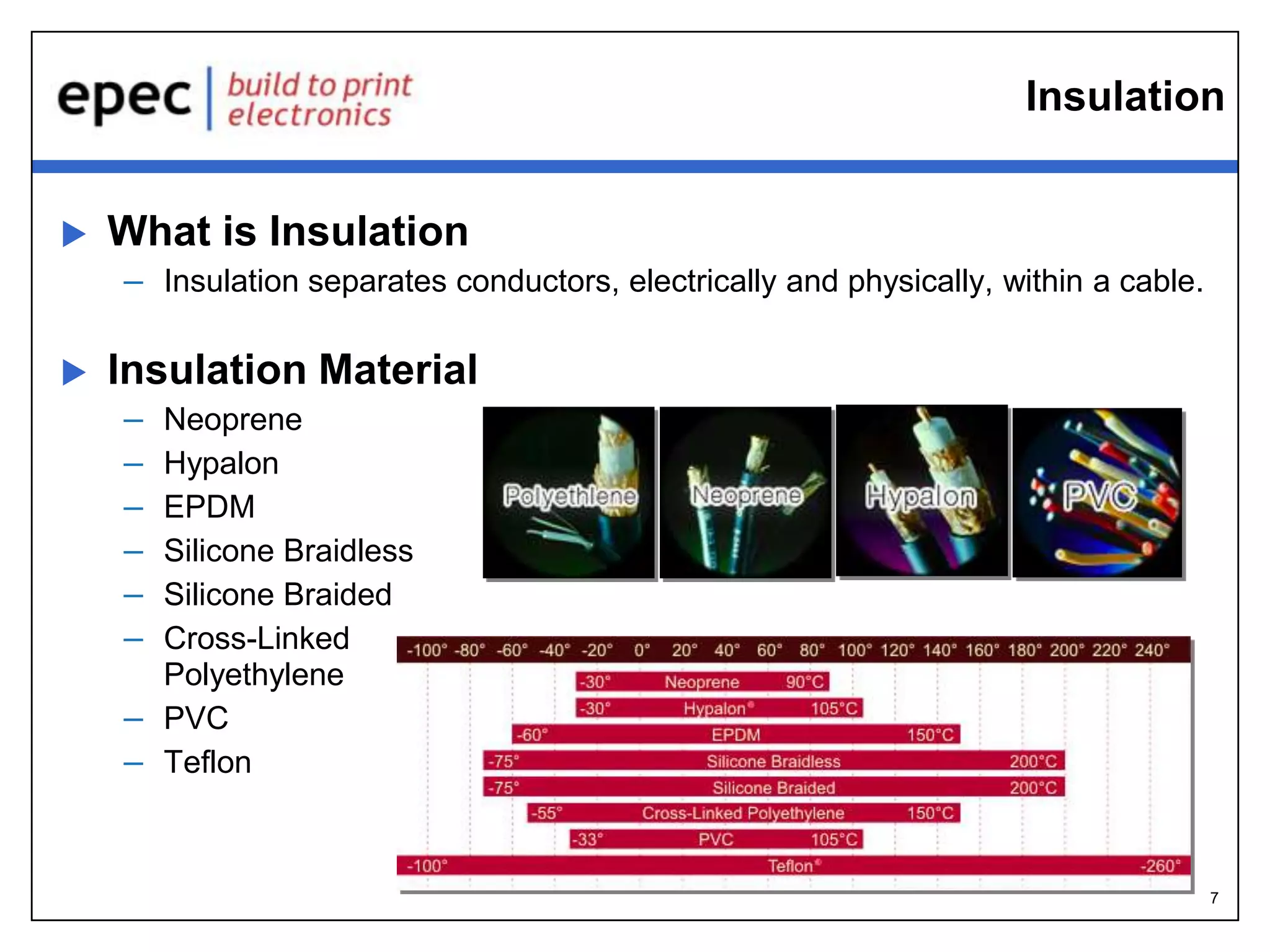 7
Simple Cable Assembly
 3 Conductor
 Point to Point
 Different Terminations
 