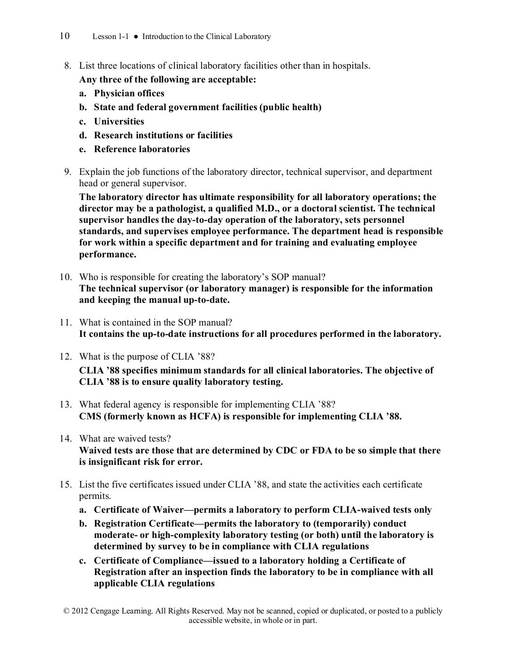 Basic Clinical Laboratory Techniques 6th Edition Estridge Solutions M…