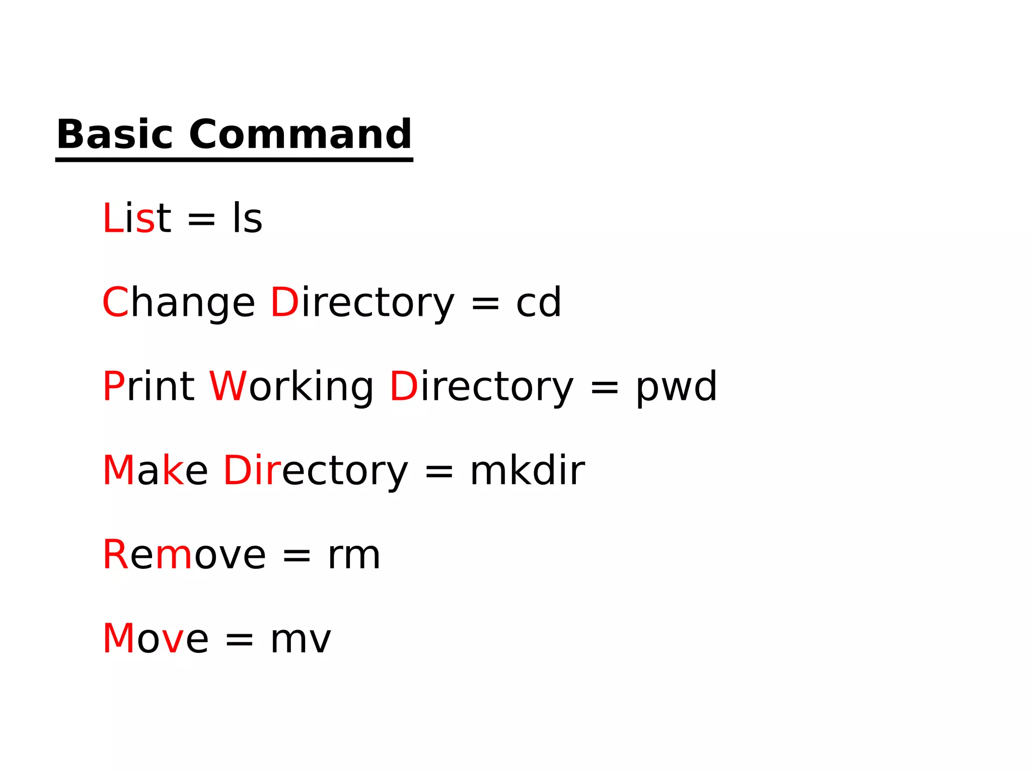 Basic Command | PDF | Operating Systems | Computer Software and ...