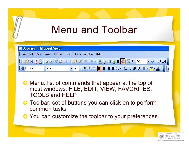 Basic Computer Operations