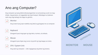 Computer System Epp Basic Computer Operations - Epp 4 jdhfsdhhfu | PPTX