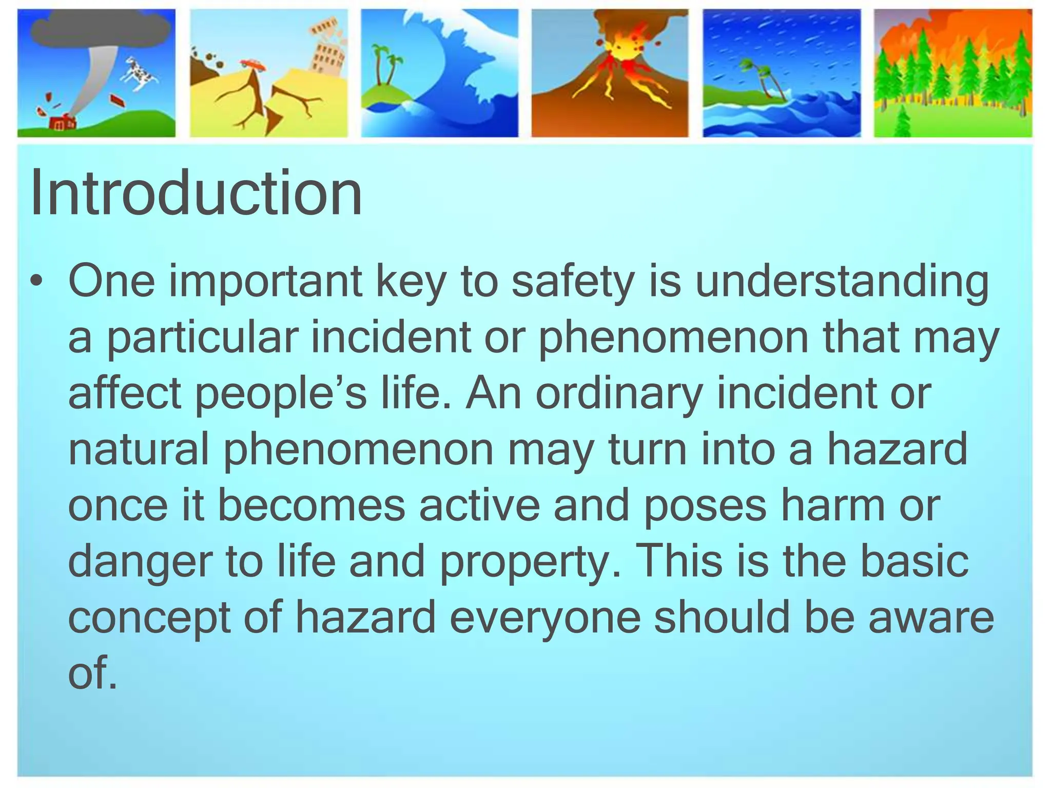 BasicConceptofHazard and its types in DRRR PPT