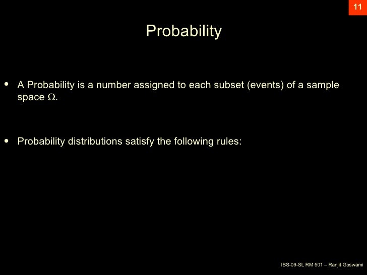 Basic Concept Of Probability