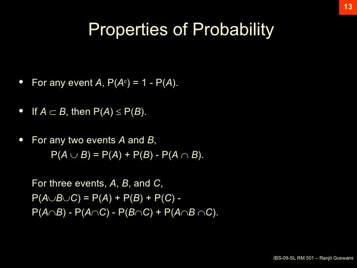 Basic Concept Of Probability