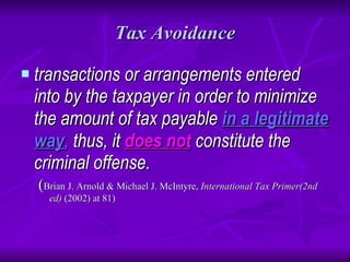 Basic Concept Of Tax Management | PPT