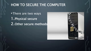Basic concepts in computer security | PPTX