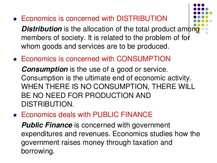 Basic Concepts Of Economics