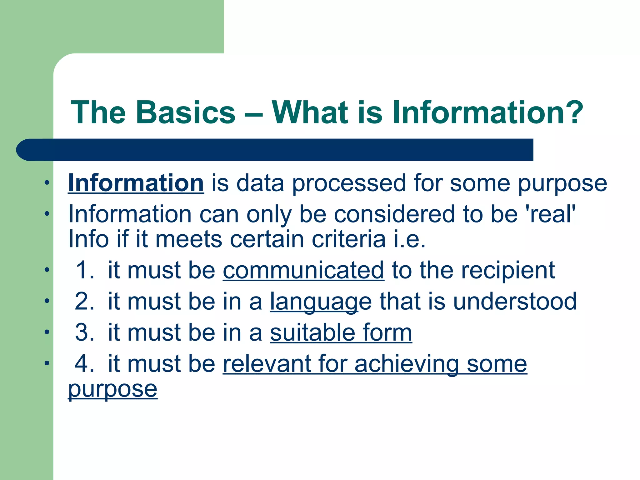 Basic Concepts Of Information Technology (It) | PPT