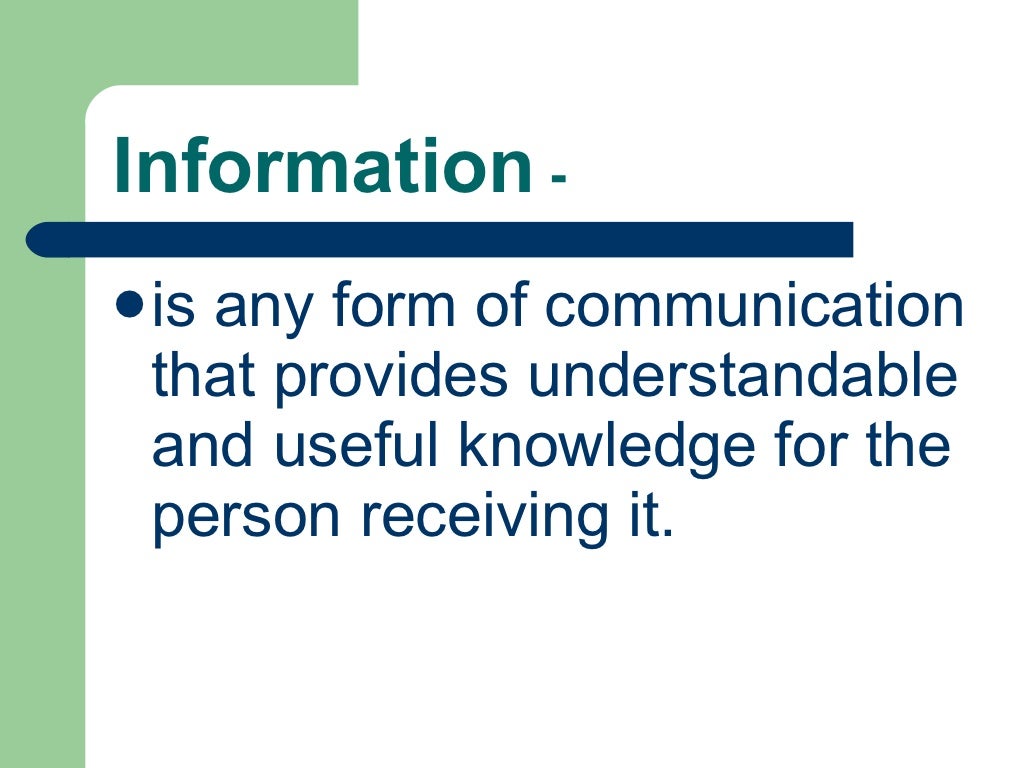 Basic Concepts Of Information Technology (It)