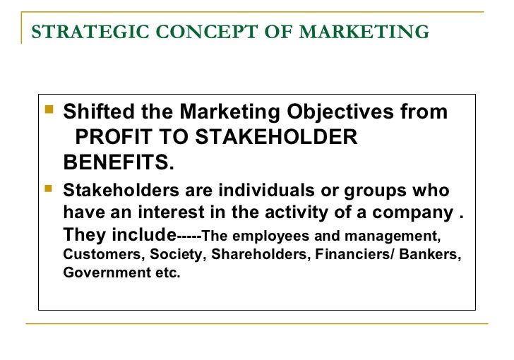 what are the basic concept underlying marketing