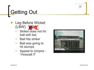 Lbw Example Basic Cricket Rules | PPT