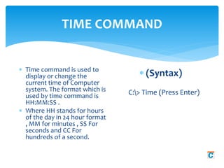 Basic dos-commands | PPTX