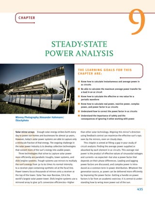 434 C H A P T E R 8 A C S T E A D Y- S T A T E A N A LY S I S
8PFE-4 Determine the midband (where the coupling capacitors can be ignored) gain of
the single-stage transistor amplifier shown in Fig. 8PFE-4.
a. 110.25
b. 133.33
c. 26.67
d. 95.75
Figure 8PFE-4
8PFE-5 What is the current Io in the circuit in Fig. 8PFE-5?
a.
b.
c.
d.
Figure 8PFE-5
±
–
3 
1 
1 
Io
6 0° V
–j1 
j3 
5.23⬔40.15° A
1.48⬔32.92° A
2.75⬔21.43° A
6.32⬔30.31° A
Vo
+
-
1 k
5 k 6 k
40*10
–3
Vx
12 k
Vx
VS
+
-
±
–
irwin08_369-434hr.qxd 28-07-2010 12:03 Page 434
 
