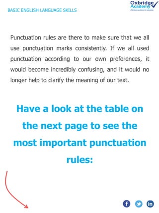 Punctuation rules are there to make sure that we all
use punctuation marks consistently. If we all used
punctuation accord...