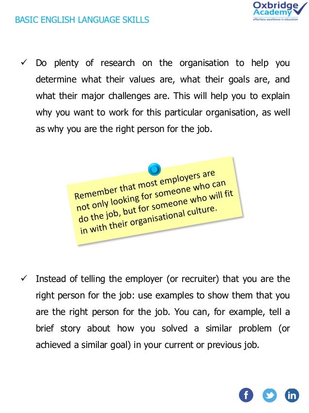 Cover Letter Short Story Example
