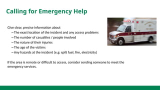 When To Call For Help Basic-First-Aid-Introduction-to-First-Aid.pptx