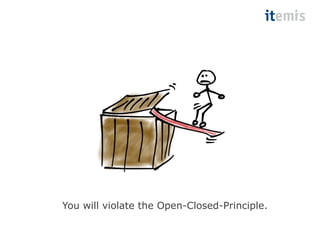 You will violate the Open-Closed-Principle. 
 