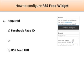 RSS Feed Widget - Basic guide | PPTX