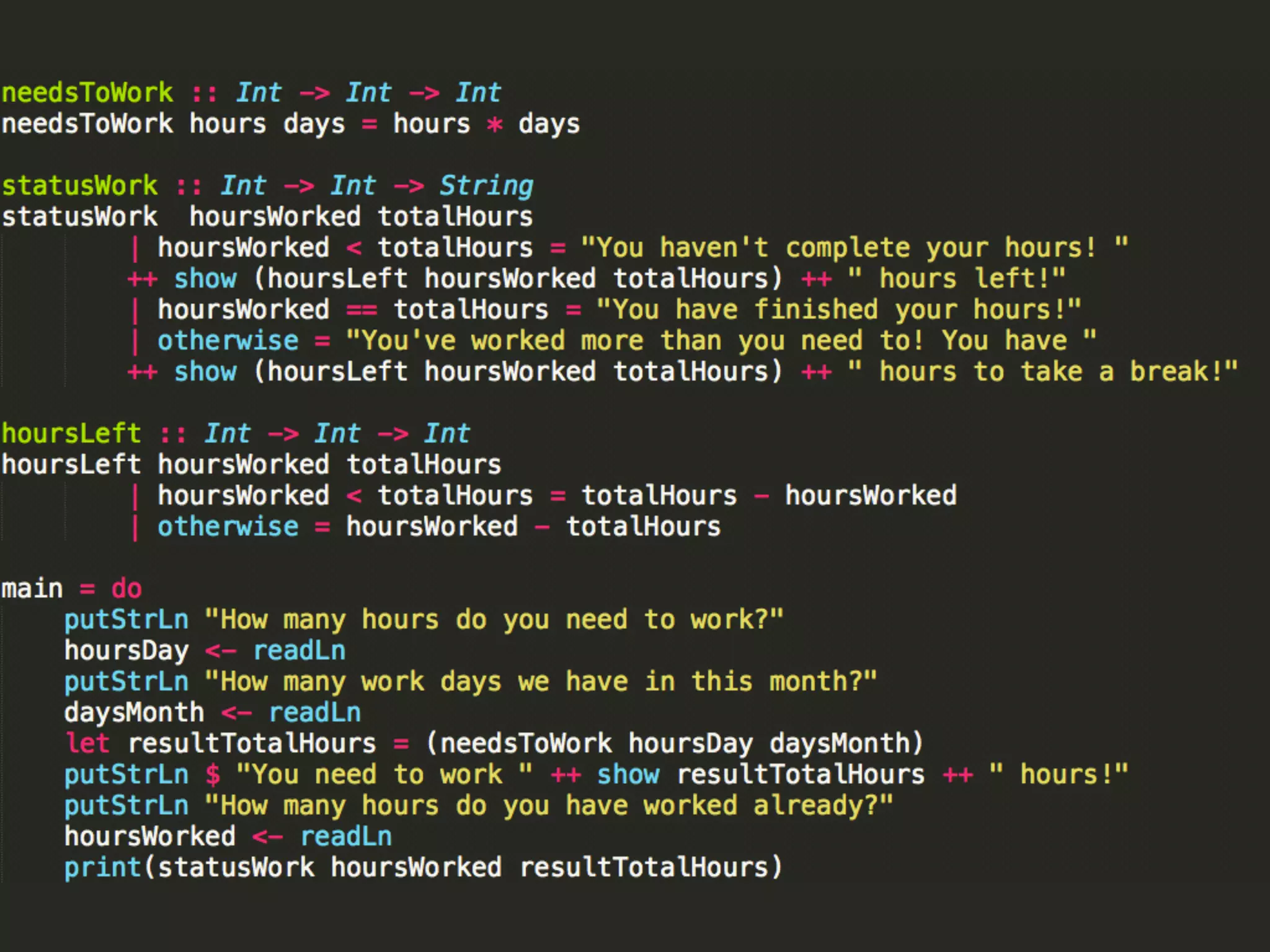 Haskell - Functional Programming