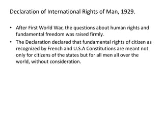 International Basic Rights Basic human-rights-unit-1 | PPTX