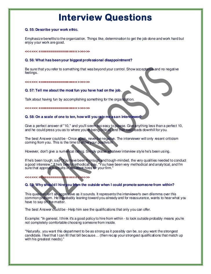 Basic Interview Questions