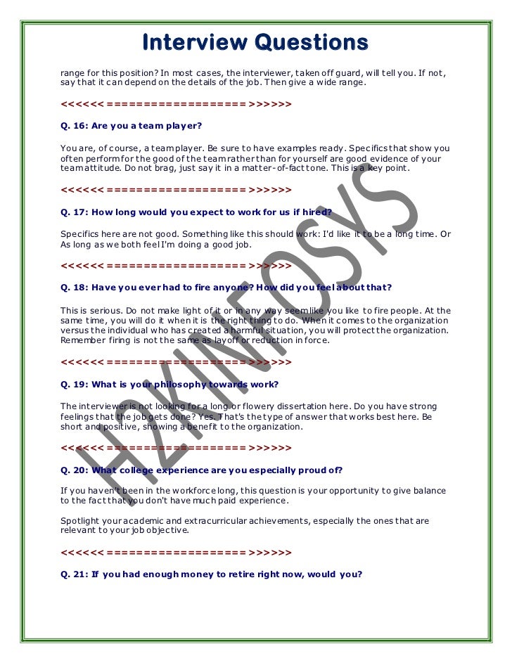 Basic Interview Questions