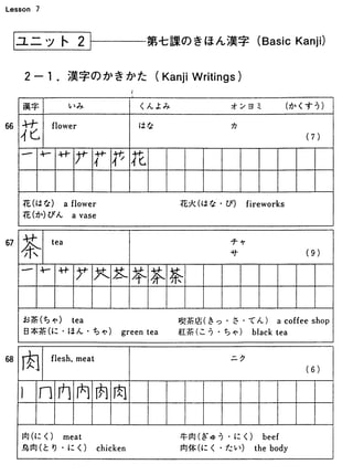 Basic Kanji Vol.1 | PDF
