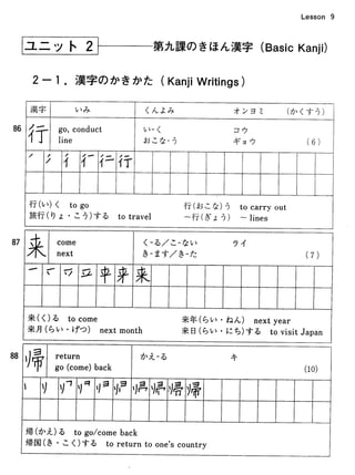 Basic Kanji Vol.1 | PDF