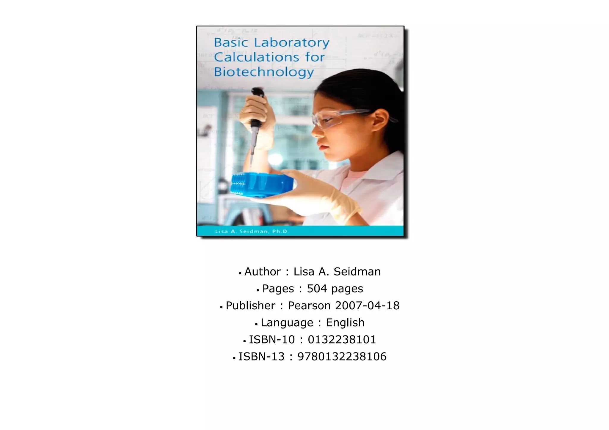 Basic Laboratory Calculations for Biotechnology | PDF