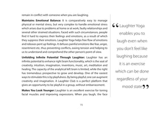 Laughter Yoga Basic Learning Workshop Manual | PDF