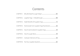 Laughter Yoga Basic Learning Workshop Manual | PDF