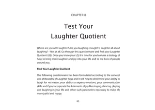 Laughter Yoga Basic Learning Workshop Manual | PDF