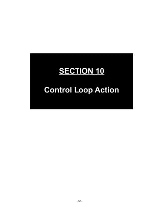 - 52 -
SECTION 10
Control Loop Action
 