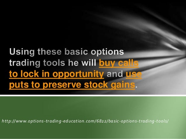 Learning basic options trading