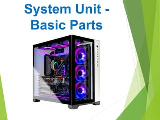 System Unit -
Basic Parts
 